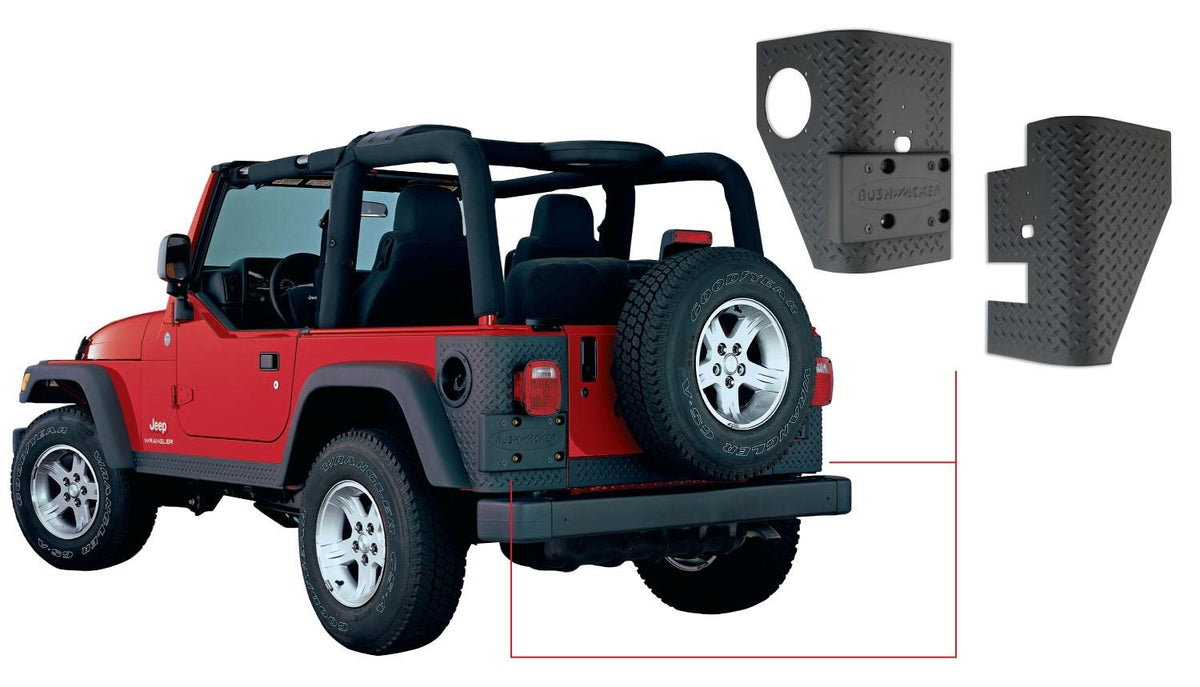 Bushwacker Trail Armor Rear Corner (1997-2006 Wrangler) - 14004