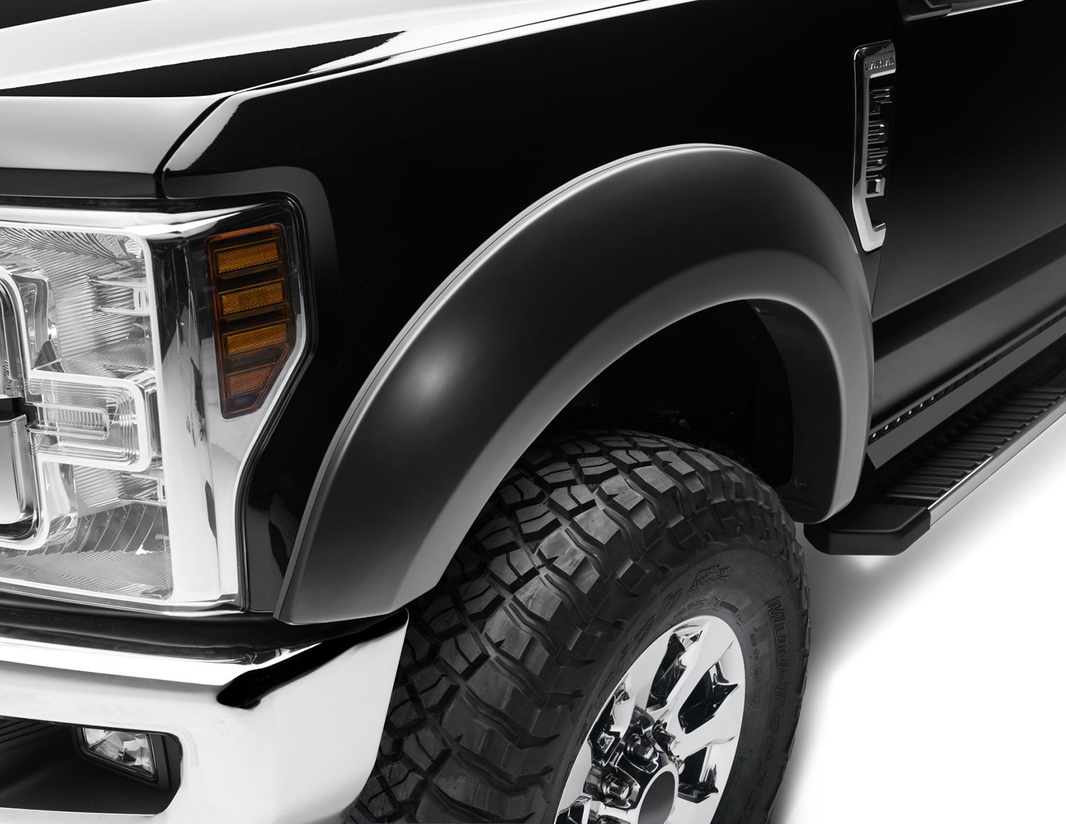 Bushwacker Fender Flares Extend-A-Fender Style 2Pc Front (2017-2021 F-450 Super Duty, F-350 Super Duty, F-250 Super Duty) - 20087-02