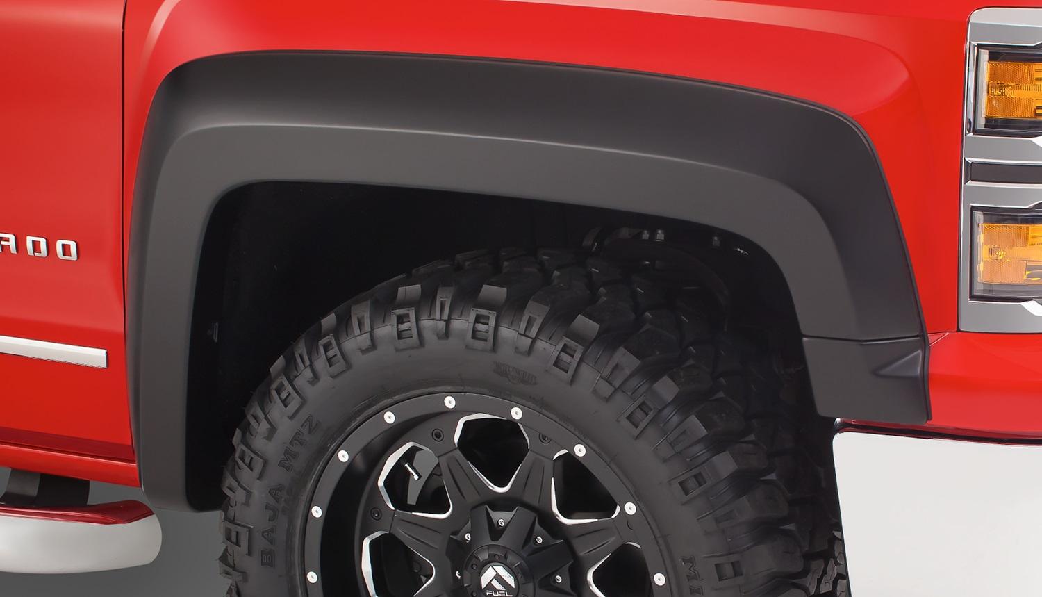 Bushwacker Fender Flares Extend-A-Fender Style 2Pc Front (2014-2019 Silverado 1500, Silverado 3500 HD, Silverado 2500 HD, Silverado 1500 LD) - 40125-02