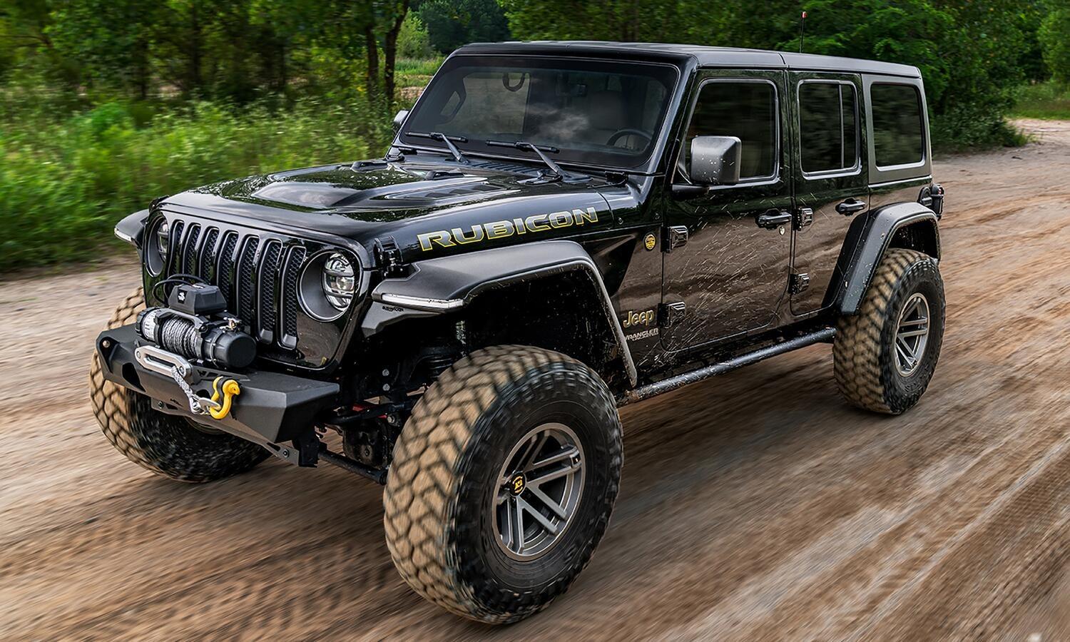 Bushwacker Fender Flares Hyperform 4Pc Set (2018-2022 Wrangler) - 11950-07