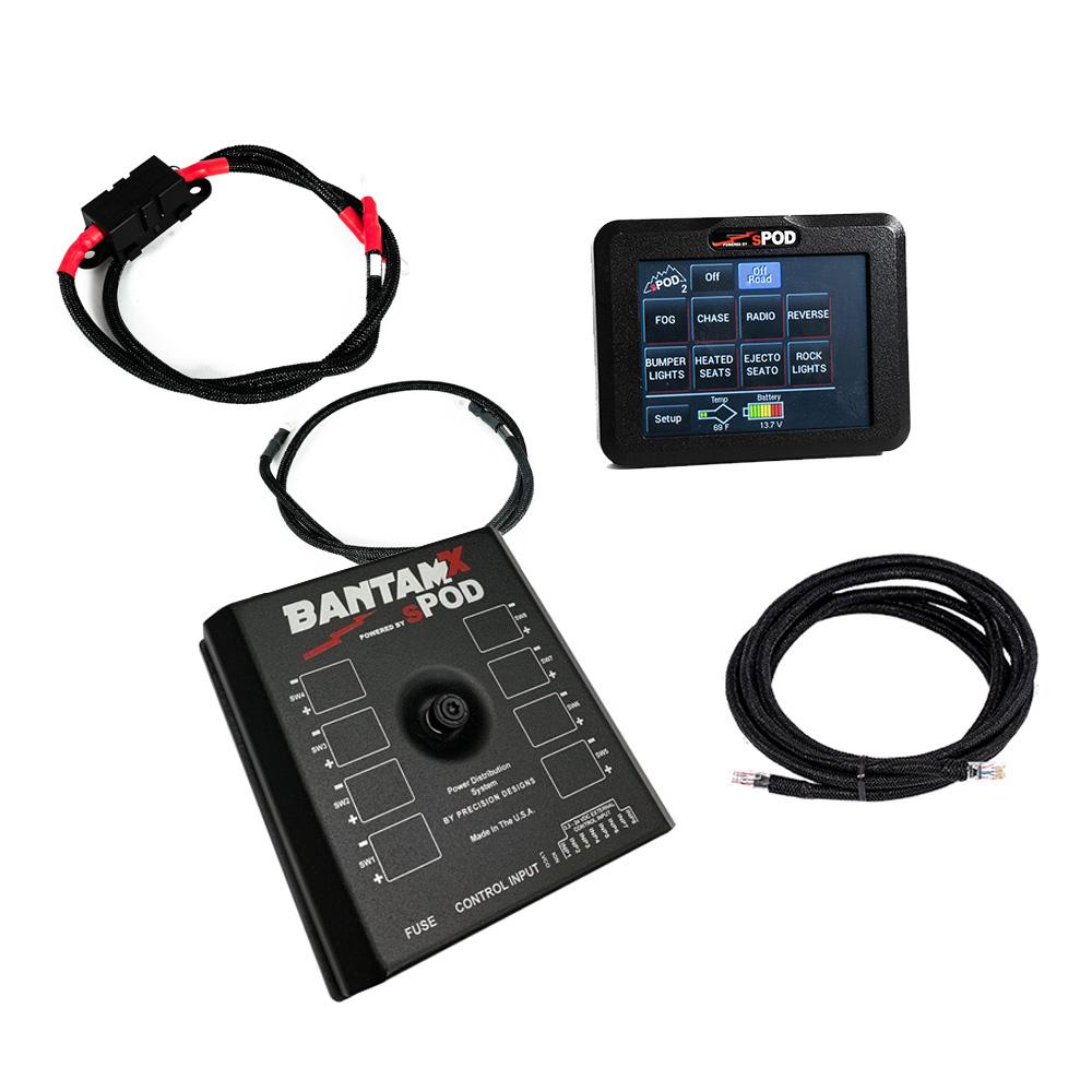sPOD BantamX Touchscreen for Uni with 36 Inch battery cables - BXTSBUNI36