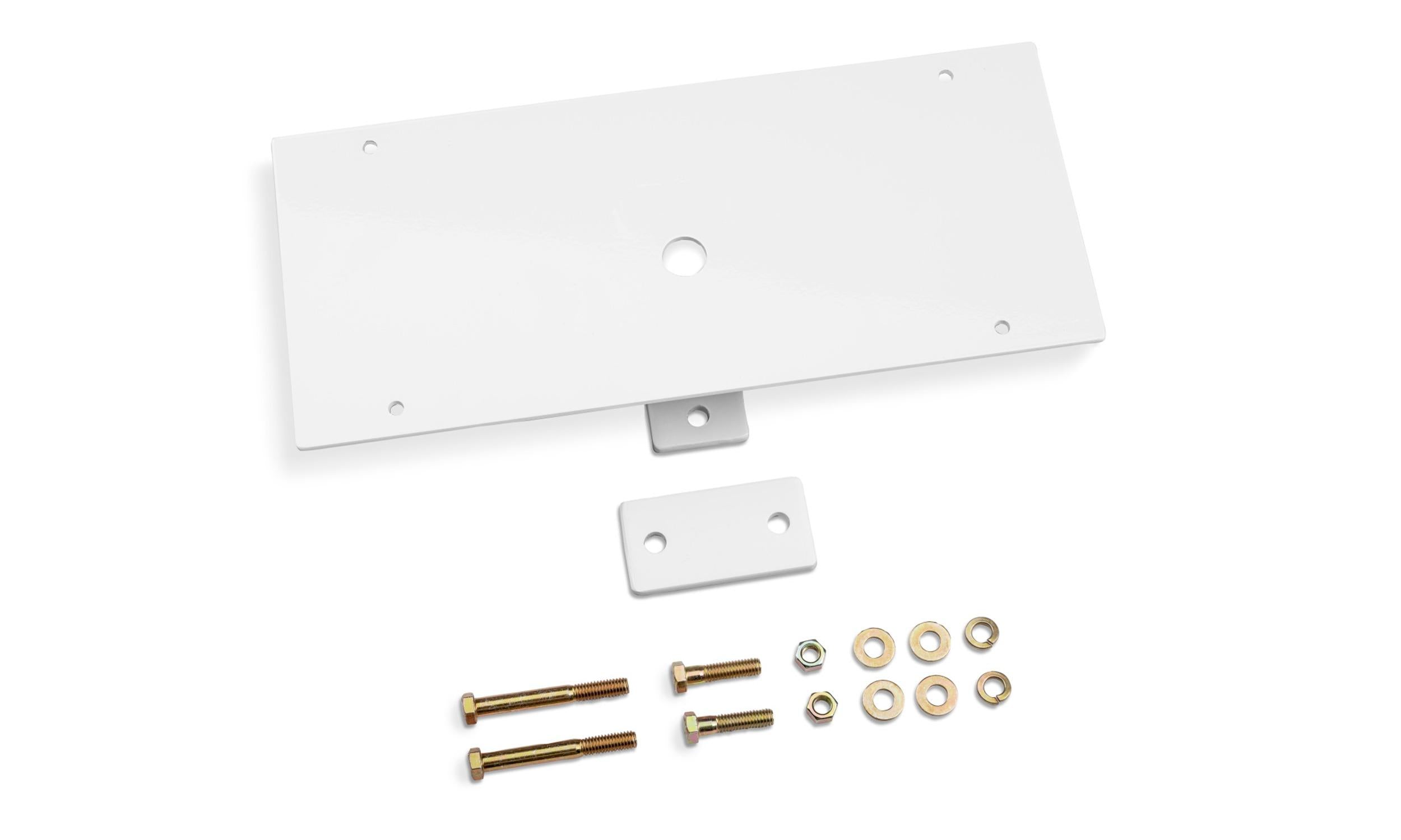 Backrack Utility Light Bracket - Universal - White - 16In. X 7In. Rectangle, Center Mount - 91002RECW