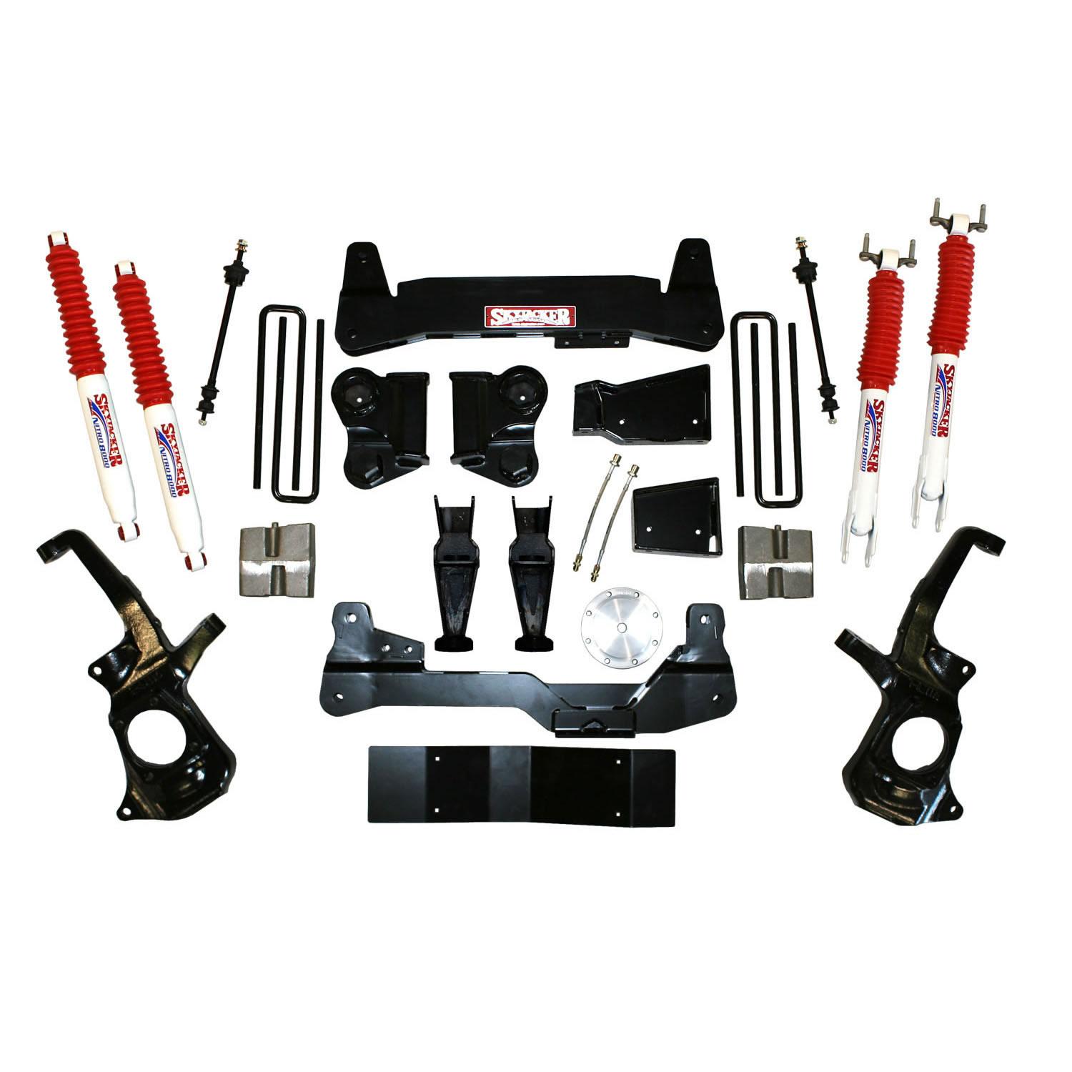 Skyjacker Suspension Lift Kit 11-19 Silverado/Sierra 3500 HD w/Shock 7 Inch Lift Incl. Crossmembers Diff Skid Plate TB Brackets Nitro Shocks - C11781KH
