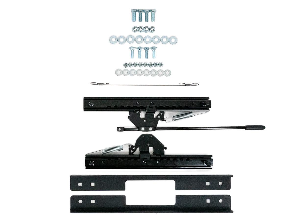 PRP Seats Universal Slider with Angle Mount Kit Black - C13-Black
