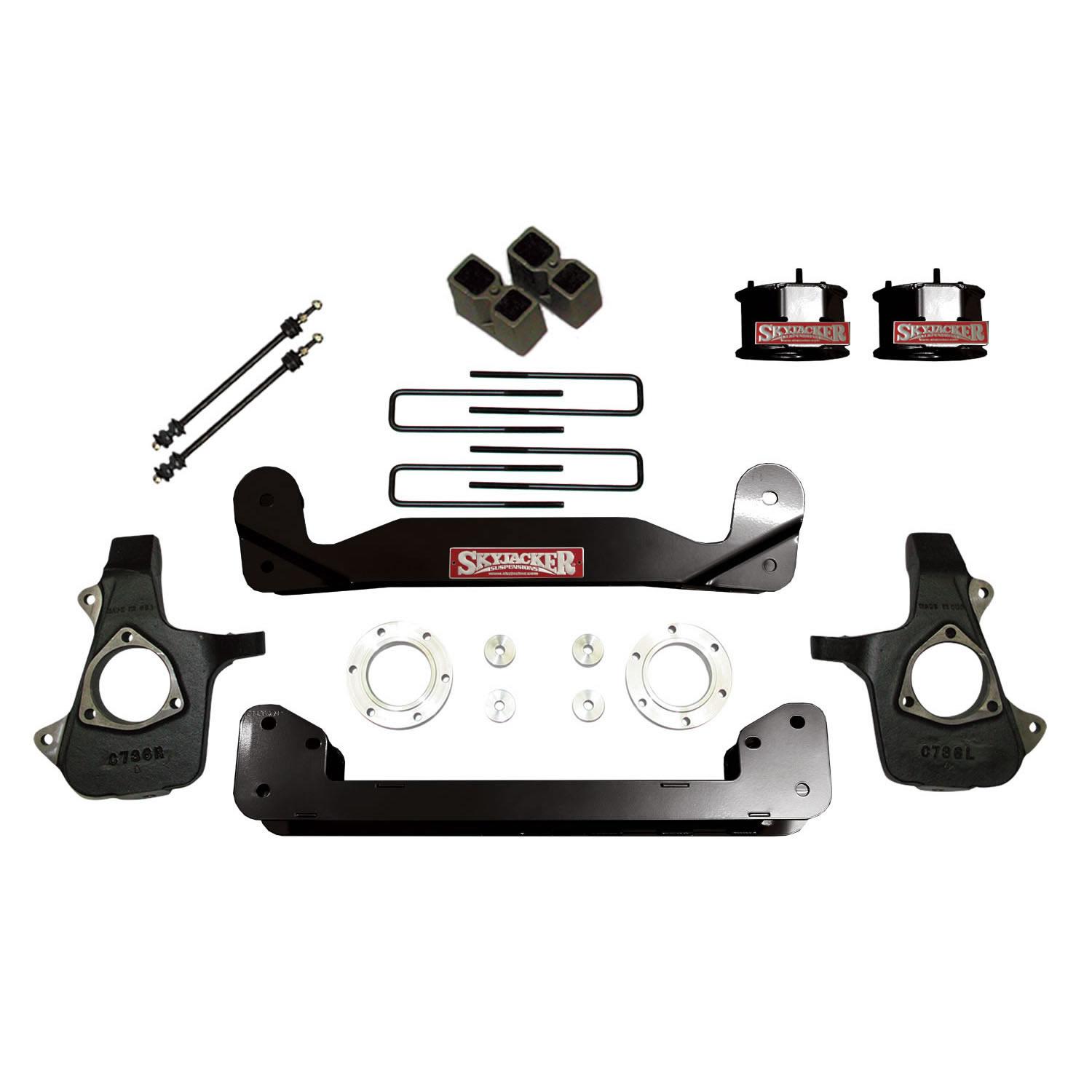 Skyjacker Lift Kit 4 Inch Lift 14-18 Silverado/Sierra 1500 For Use w/Models w/Aluminum Steering Knuckles/Control Arms - C14460APK