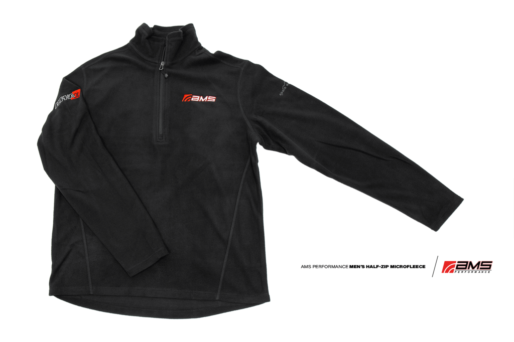 AMS Performance Performance Men'S Half-Zip Black Microfleece - S - C2010-S