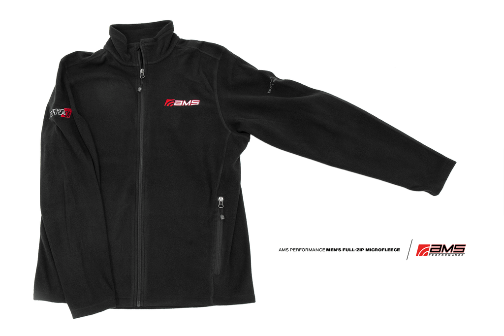 AMS Performance Performance Men'S Full-Zip Black Microfleece - 2Xl - C2011-XXL