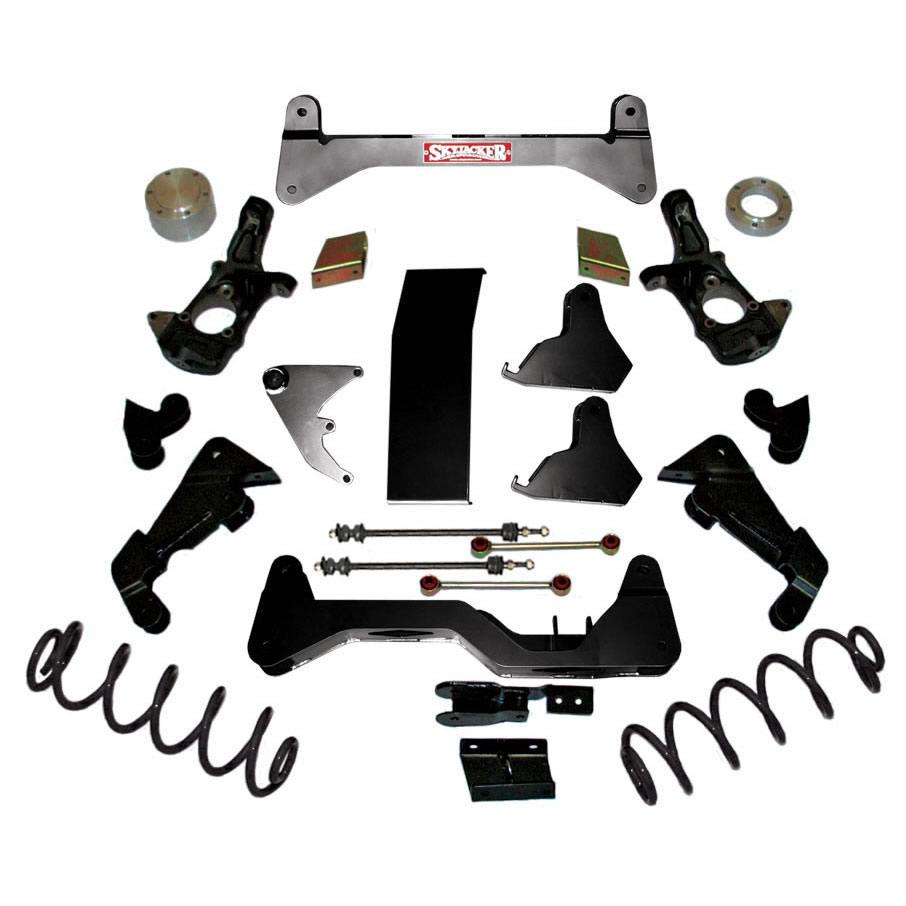 Skyjacker Lift Kit 6 Inch Lift 00-06 Tahoe/ Yukon/Avalanche 1500 Includes Knuckles Skid Plate Torsion Bar Drop Bracket Coils - C9631K