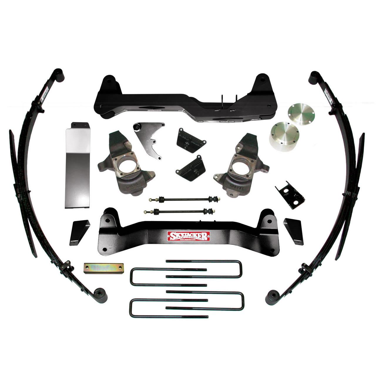 Skyjacker Lift Kit 6 Inch Lift 01-10 Silverado/Sierra 2500 HD Includes Rear Springs Knuckles Torsion Bar Drop Bracket No Skid Plate - C9681KS-NSP