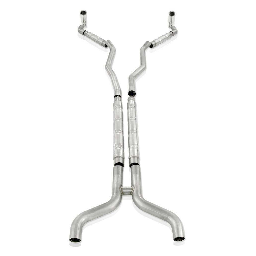 Stainless Works CA11V6CB 2010-2015 Chevy Camaro V6 2-1/2" Dual Exhaust System with Chambered Round Mufflers (Factory Connect)