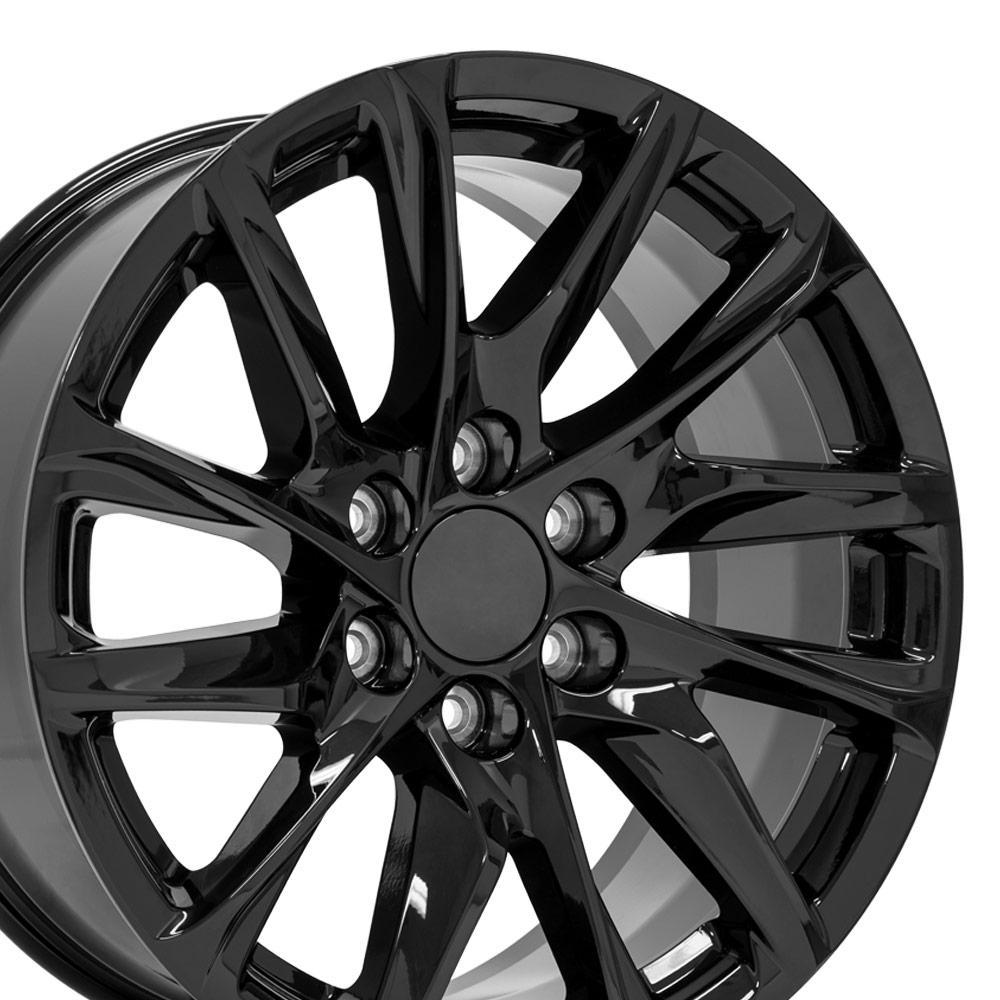 OE Wheels 20" Replica CA90 fits Cadillac Escalade 20x9 Gloss Black - CA90-20090-6550-28B