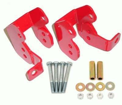 BMR CAB002H Black Control Arm Relocation Brackets, Bolt-on 4th Gen F-Body 1982 2002 Chevrolet, Pontiac