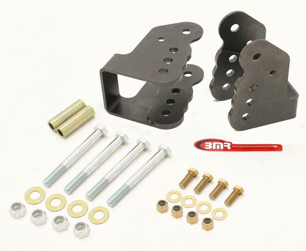 BMR CAB003H Black Control Arm Relocation Brackets, Bolt-on G-Body 1978 - 1987 Buick, Chevy, Oldsmobile, Pontiac