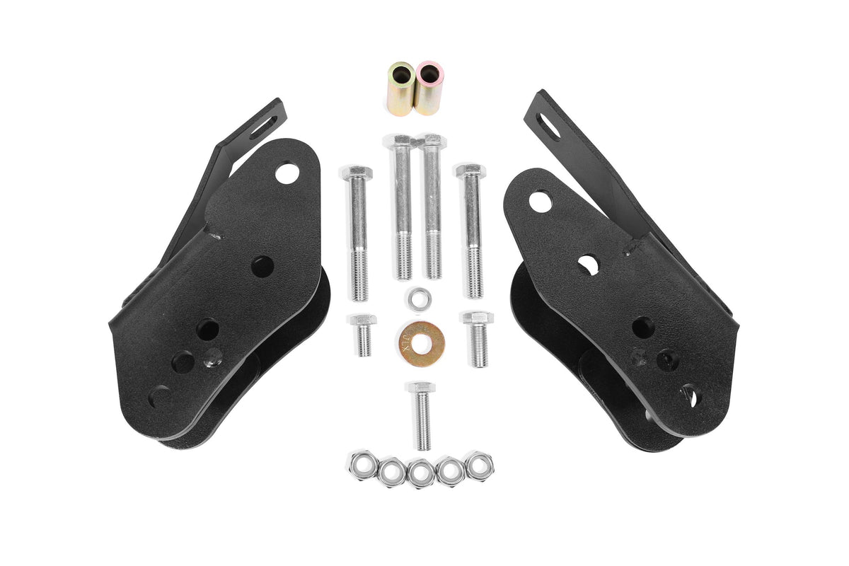 BMR Suspension CAB005H 2005-2014 Mustang Bolt-in Lower Control Arm Relocation Brackets (Black Hammertone)
