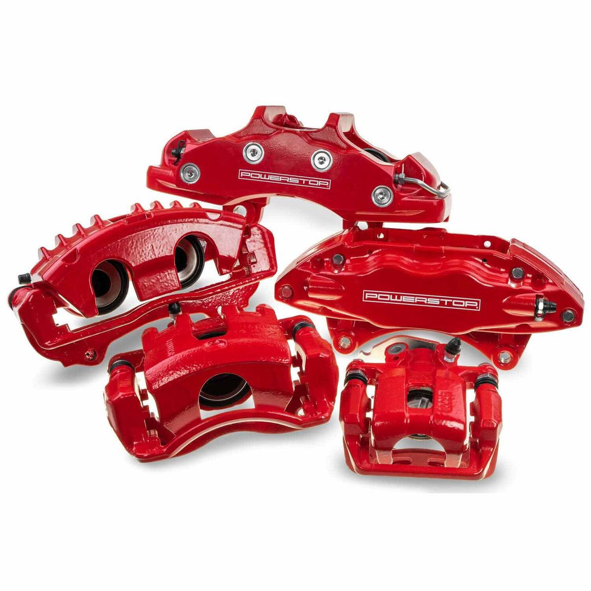 Power Stop 23-26 Chevrolet Colorado Rear Red Caliper w/Bracket (Pair)