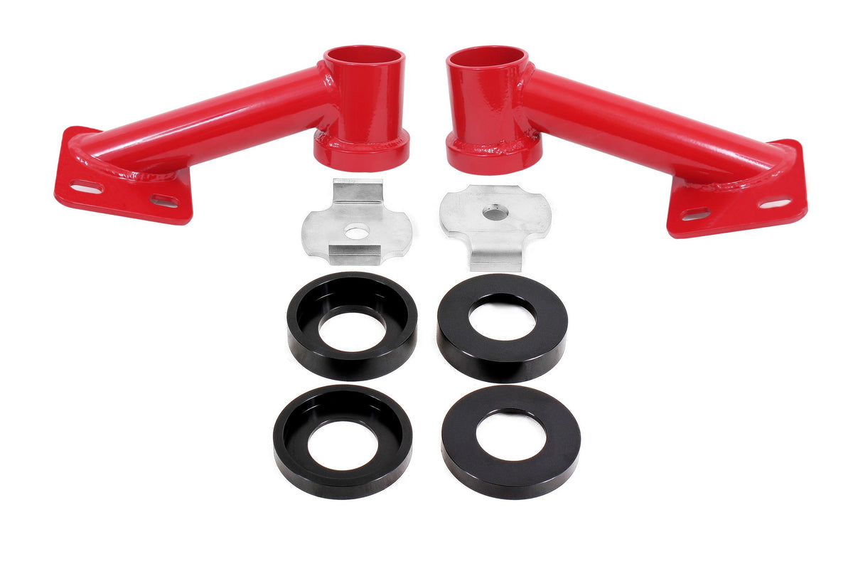 BMR CB005R Level 2 Mustang Cradle Bushing Lockout Kit - Red (2015-2026 Mustang S550 & S650)