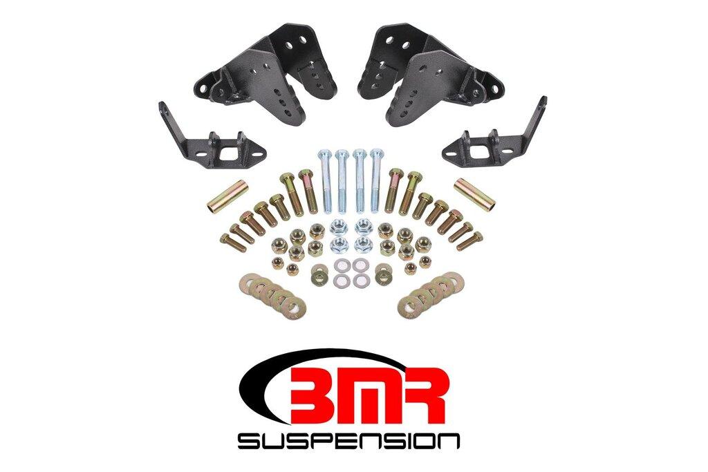 BMR CCK007H Black Coilover Conversion Kit, Rear, with Control Arm Bracket G-Body 1978 - 1987 Buick, Chevy, Oldsmobile, Pontiac
