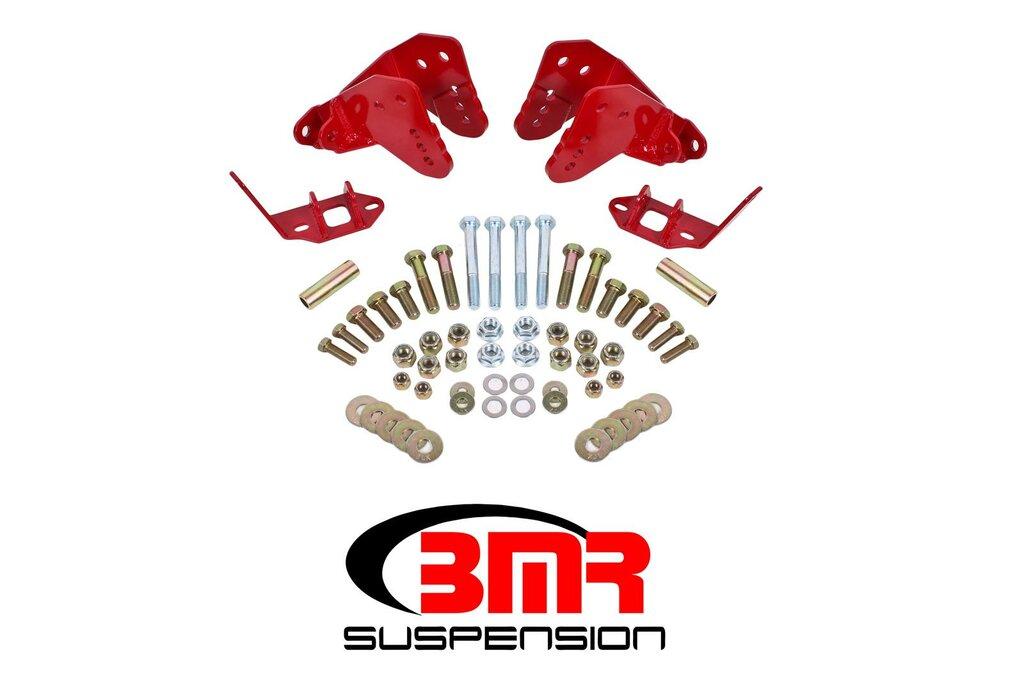 BMR CCK007R Red Coilover Conversion Kit, Rear, with Control Arm Bracket G-Body 1978 - 1987 Buick, Chevy, Oldsmobile, Pontiac