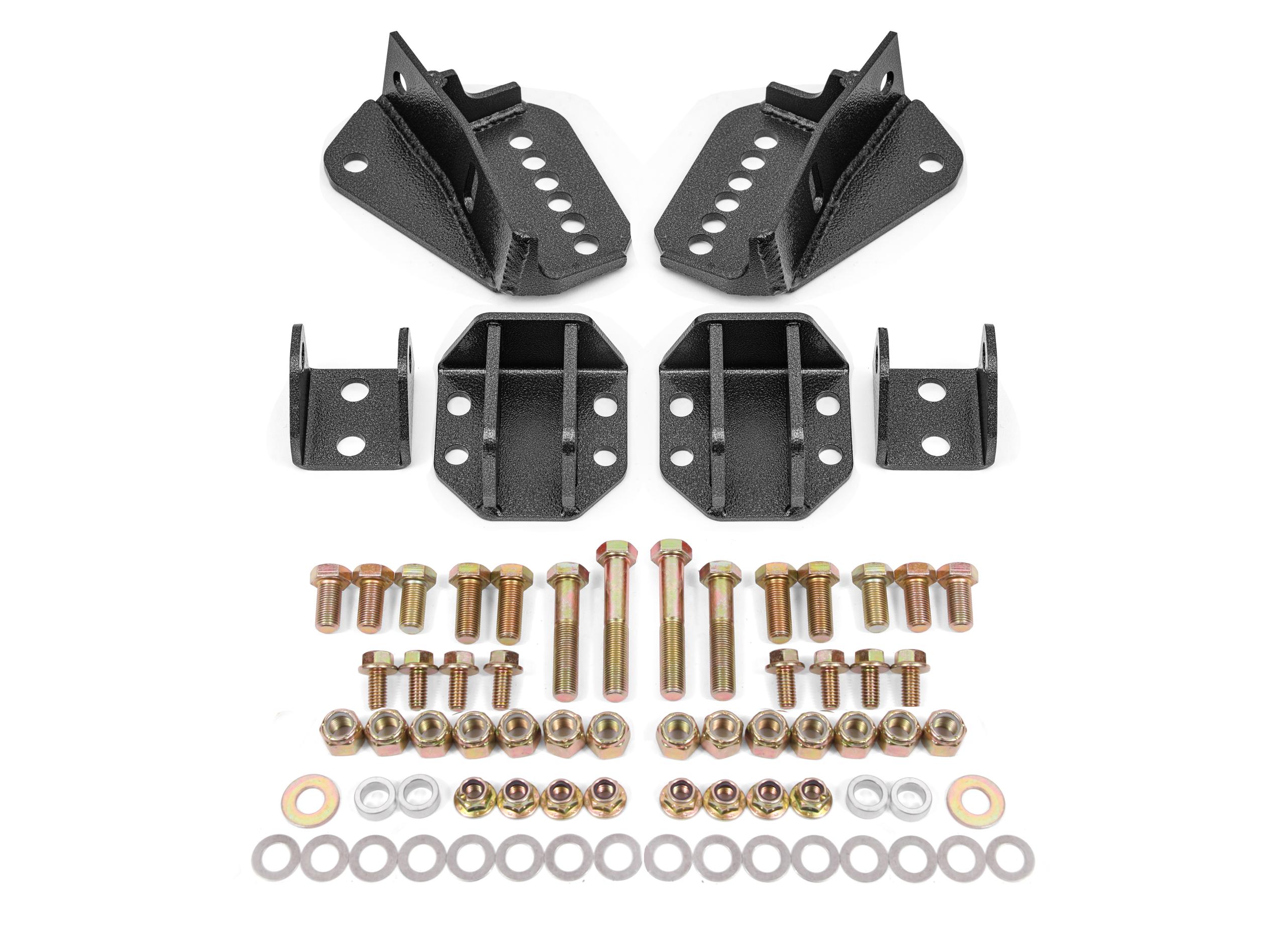 BMR Fabrication Coilover Conversion Kit, Rear, Adjust Shock Mt, W/O Cab (1964-1972 Buick, Chevrolet, Oldsmobile, Pontiac Fitment) - CCK402H
