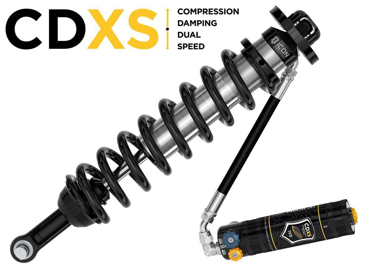 Icon 21-23 Bronco Front 2.5 Vs Rr Cdxs Coilover Kit - 48700X