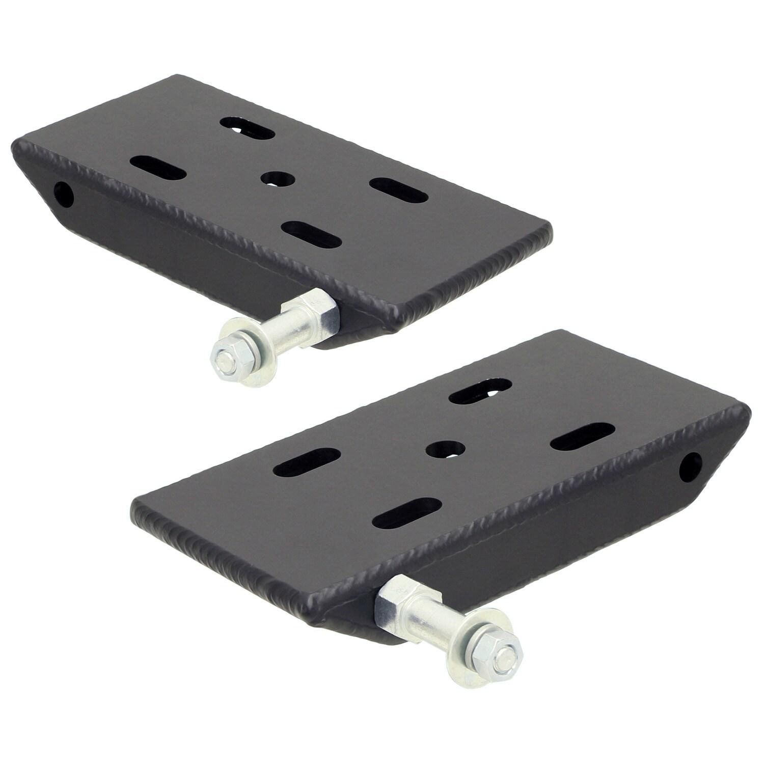RockJock 4x4 HD Leaf Spring Plates For Use w/2 Inch Springs 76-86 Jeep CJ Front Includes Replaceable Sway Bar Mounts Pair - CE-9031A
