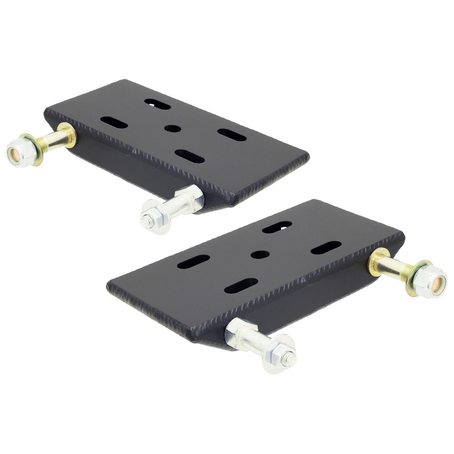 RockJock 4x4 HD Leaf Spring Plates For Use w/2 Inch Springs 76-86 Jeep CJ Front Includes Shock and Sway Bar Mounts Pair - CE-9031D