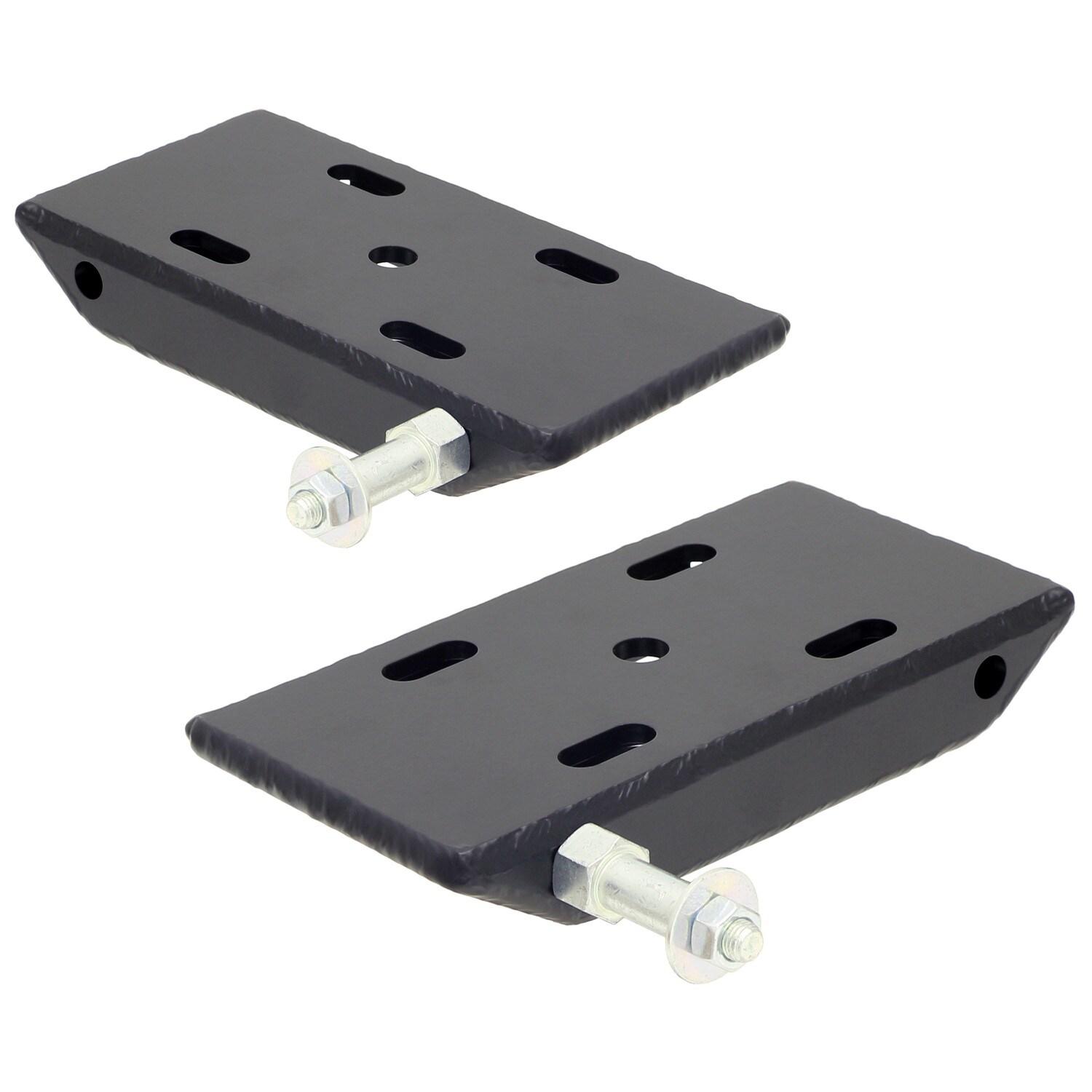 RockJock 4x4 HD Leaf Spring Plates For Use w/2 1/2 Inch Springs 87-95 Wrangler YJ Front Includes Replaceable Sway Bar Mounts Pair - CE-9031F