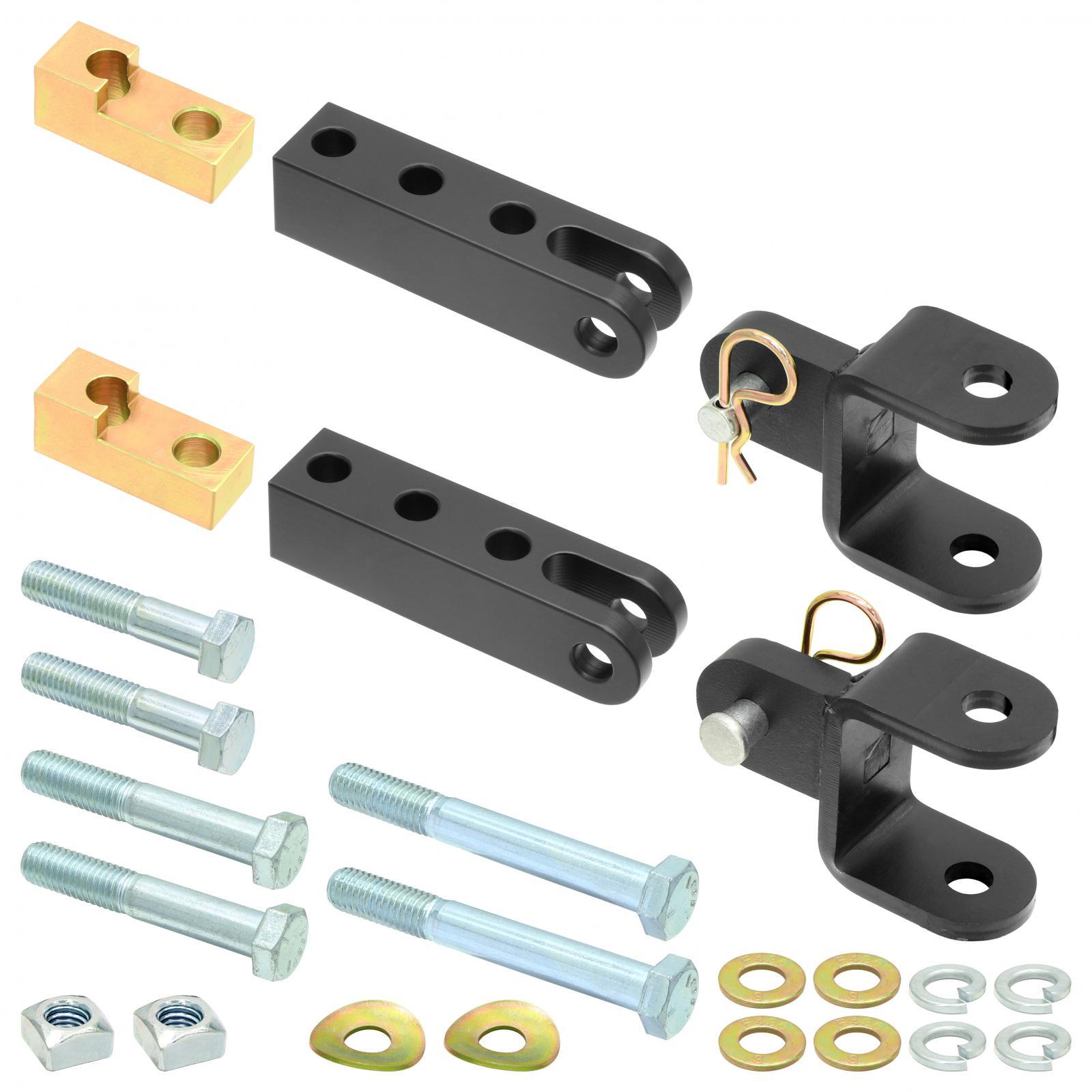 RockJock 4x4 Tow Bar Mounting Kit 97-06 Wrangler TJ/LJ Front Bolt-On Includes Mounting Hardware Works w/Stock/And Most Aftermarket Bumpers For Use w/ CE-9033F - CE-9033TJ