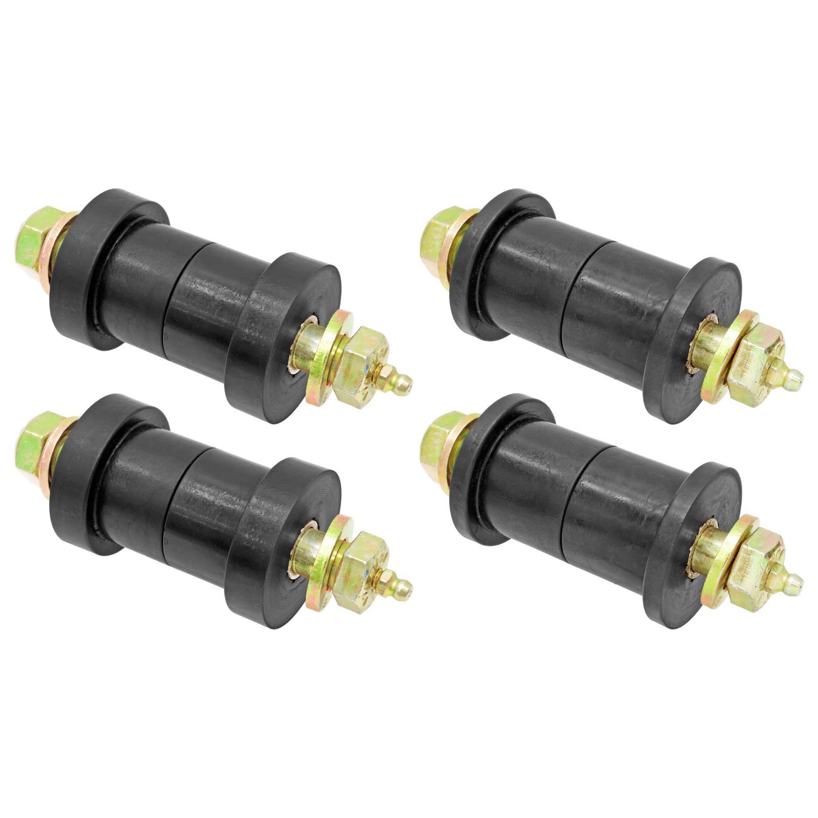 RockJock 4x4 Leaf Spring Main Eye Bushing Kit 76-76 Jeep CJ Includes Urethane Bushings Greasable Hardware Set of 4 - CE-9067