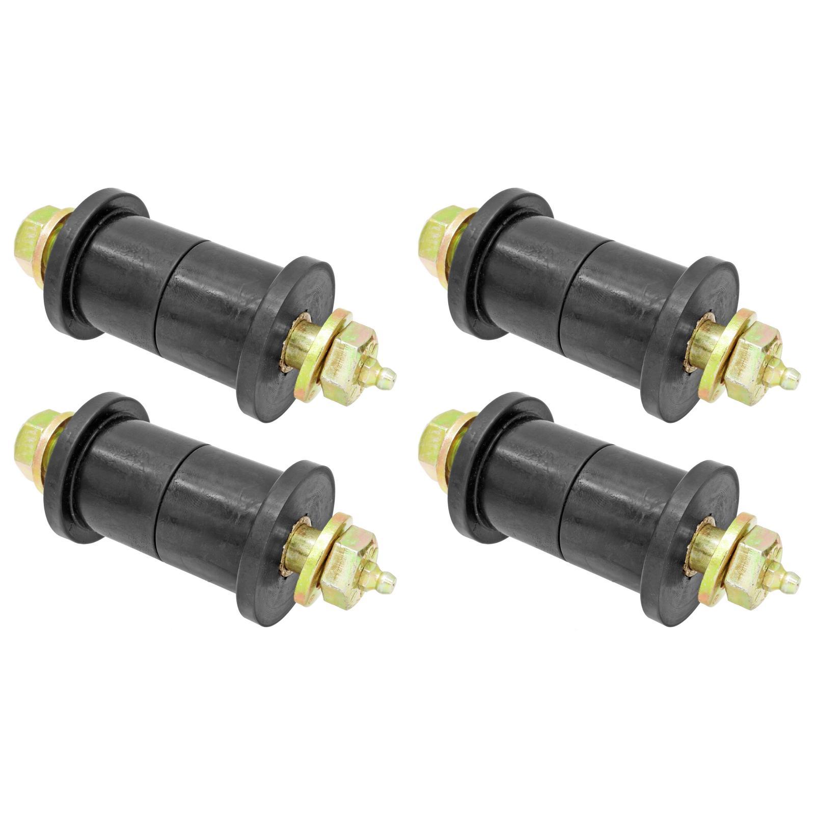 RockJock 4x4 Leaf Spring Main Eye Bushing Kit 87-95 Wrangler YJ Includes Urethane Bushings Greasable Hardware Set of 4 - CE-9068