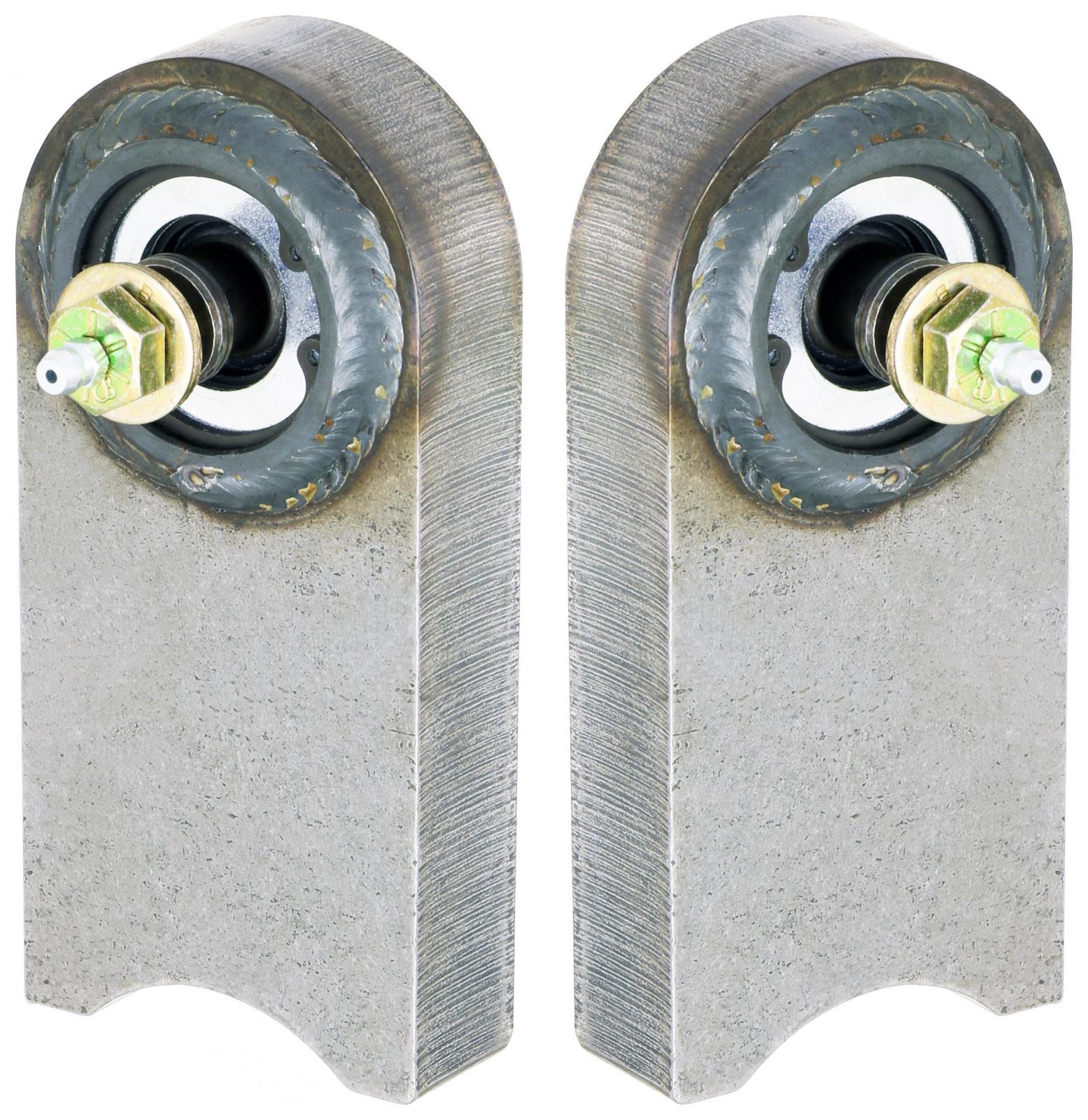 RockJock 4x4 Johnny Joint Kit 97-06 Wrangler TJ/LJ/XJ/MJ Front End Housing 2WD Beam Only Greasable 1/2 Inch Thru Bolts Reqs. Welding - CE-9102K2B
