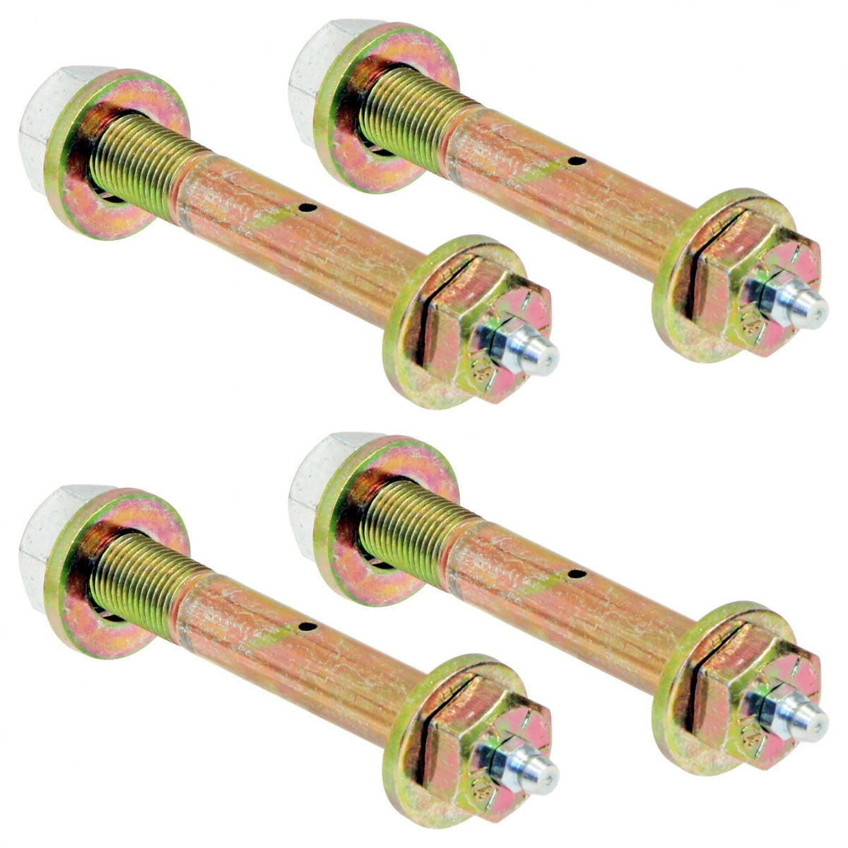 RockJock 4x4 Greaseable Bolt w/ Hardware 9/16 Inch Thread X 4 Inch Long 4-pack - CE-91107-BDL-4P