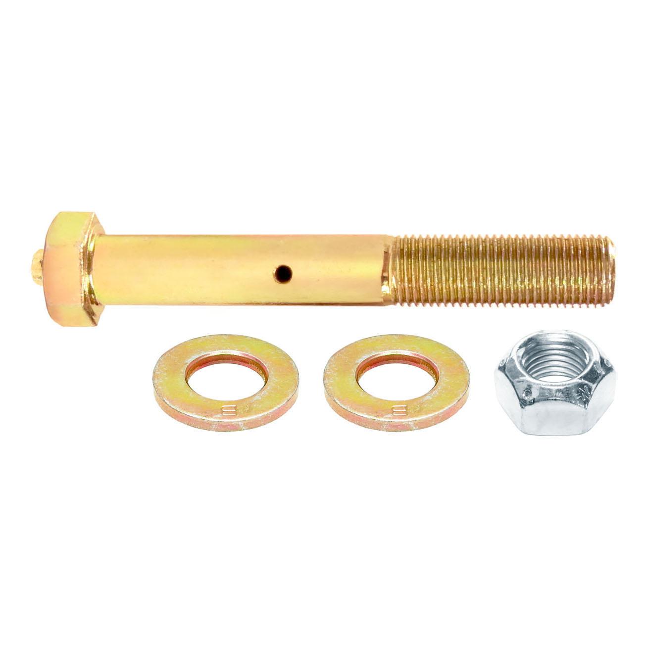RockJock 4x4 Greasable Bolt w/Hardware 1/2 Inch Thread X 3 1/2 Inch Long Flat Zerk Fitting Each - CE-91128S