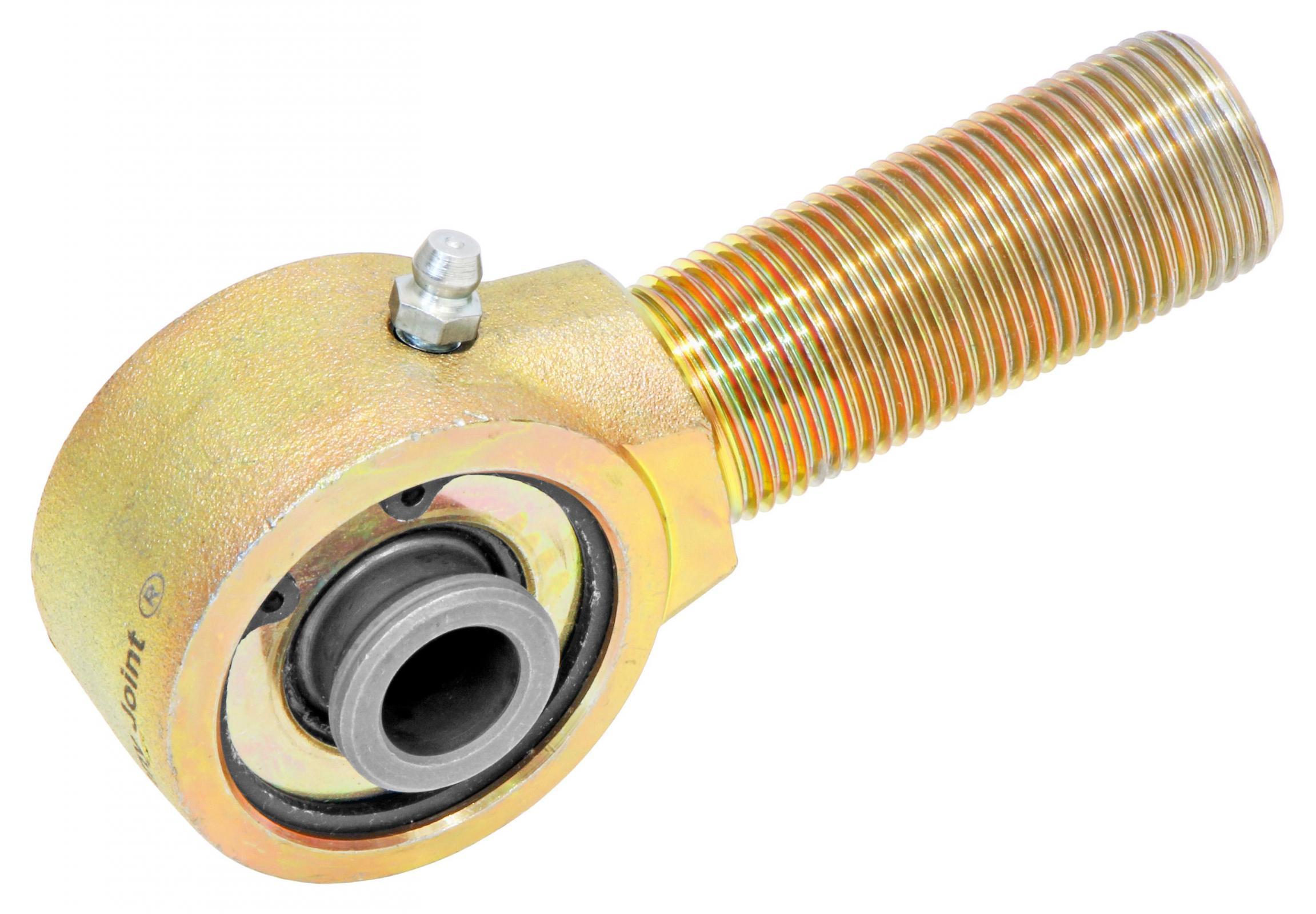 RockJock 4x4 Johnny Joint Rod End 2 Inch Narrow Forged 1.600 Inch X .480 Inch Ball 1 Inch-14 Left Hand Threaded Shank Externally Greased - CE-9112NL-15