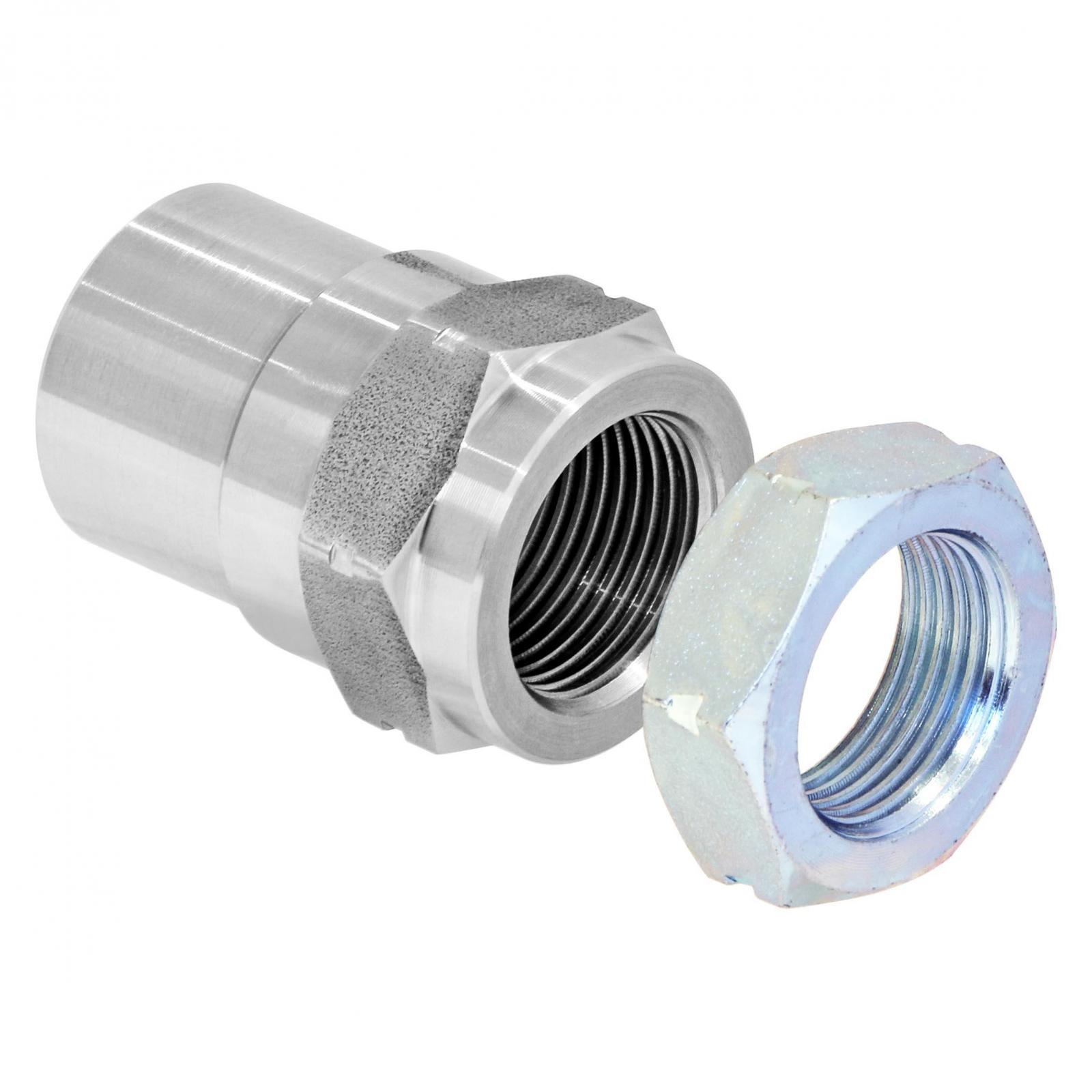 RockJock 4x4 Threaded Bung With Jam Nut 1 Inch-14 Left Hand Thread Set - CE-9113BL