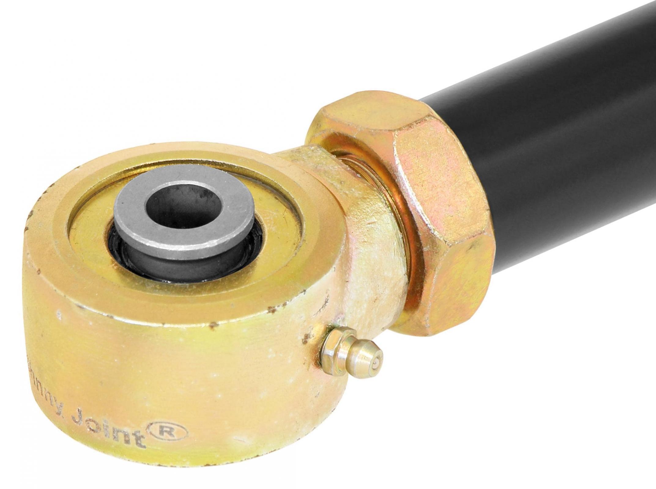 RockJock 4x4 Johnny Joint Trac Bar 97-06 Wrangler TJ and LJ Unlimited Rear Bolt-On Adjustable Greasable 1.25 Inch DOM Tubing For Stock Housings/Aftermarket Trac Bar Brackets - CE-9120RS