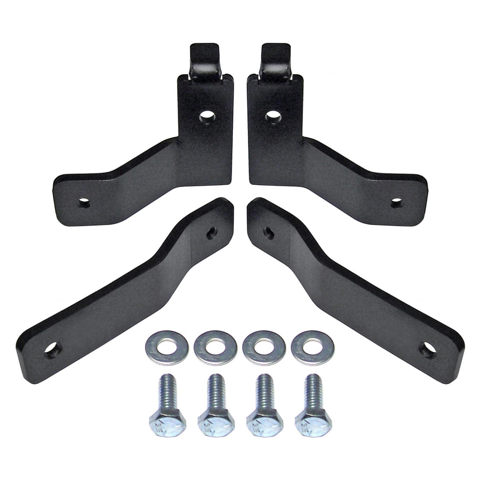 RockJock 4x4 Brake Line Relocation Bracket Kit 07-18 Wrangler JK - CE-9807BLBK
