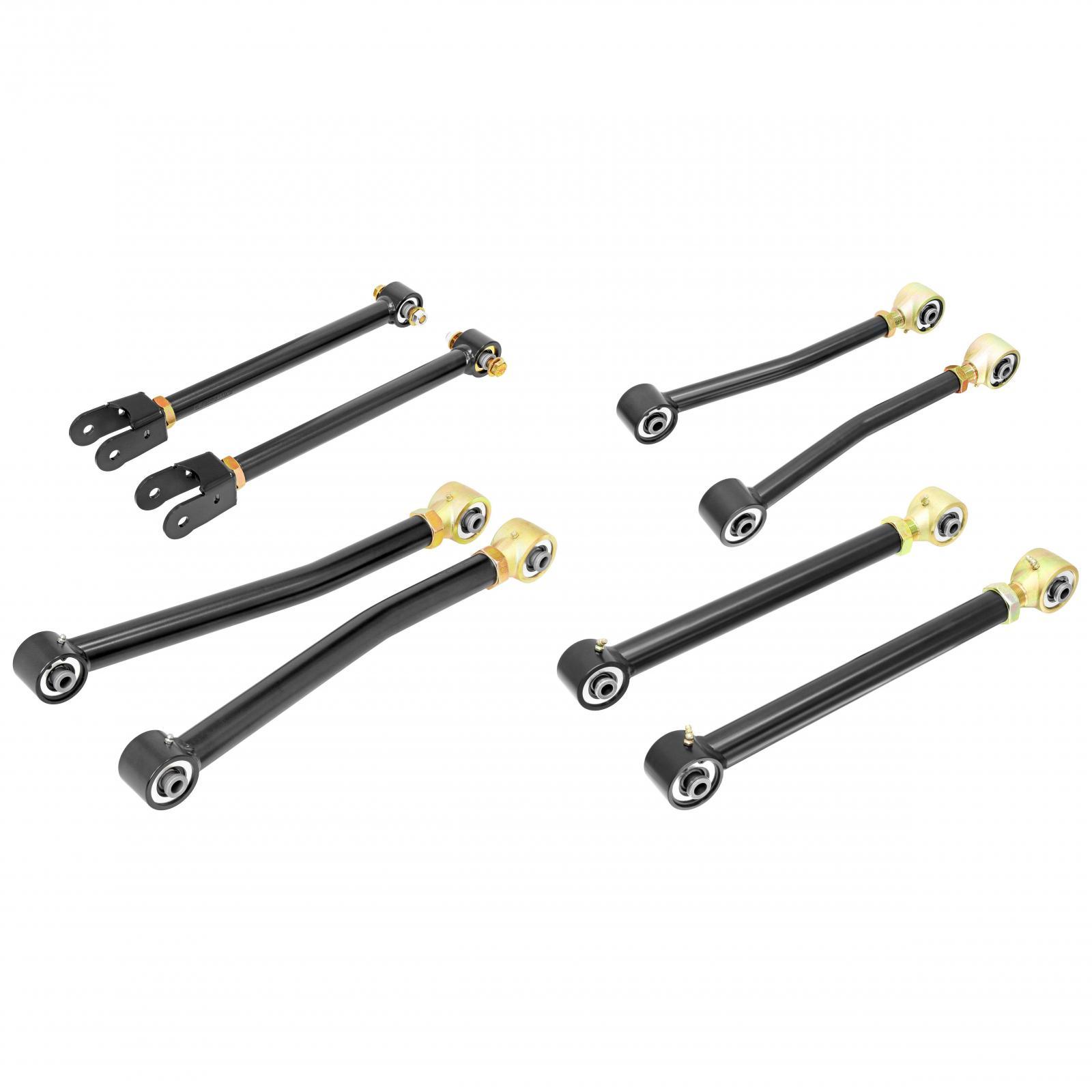 RockJock 4x4 Johnny Joint Control Arm Set 07-18 Wrangler JK Complete Set Of 8 - CE-9807CA