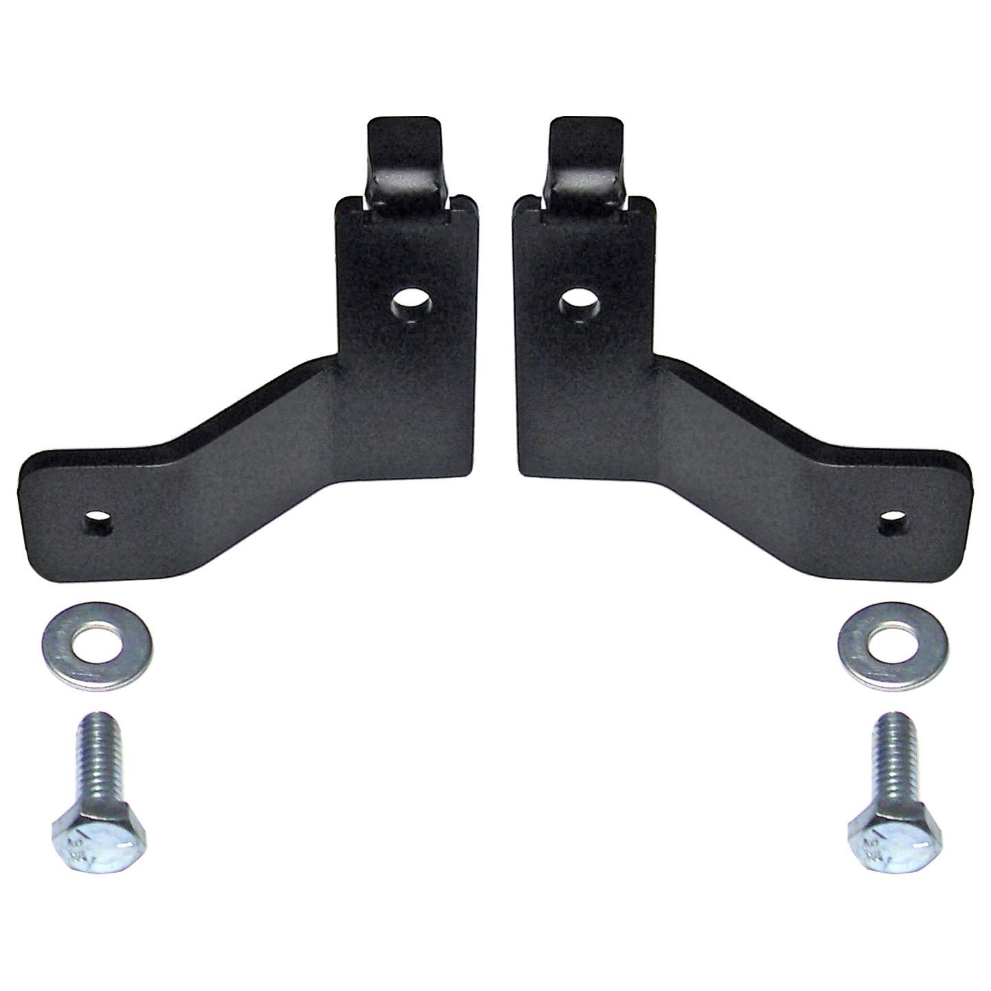 RockJock 4x4 Brake Line Relocation Bracket Kit 07-18 Wrangler JK Front - CE-9807FBLBK