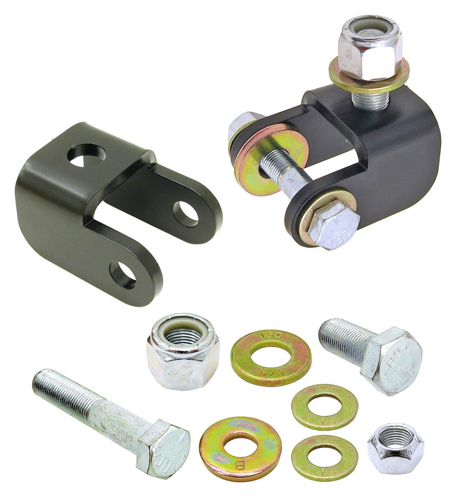 RockJock 4x4 Shock Mount Relocation Kit 07-18 Wrangler JK Front Upper Includes Hardware Pair - CE-9807FSRK