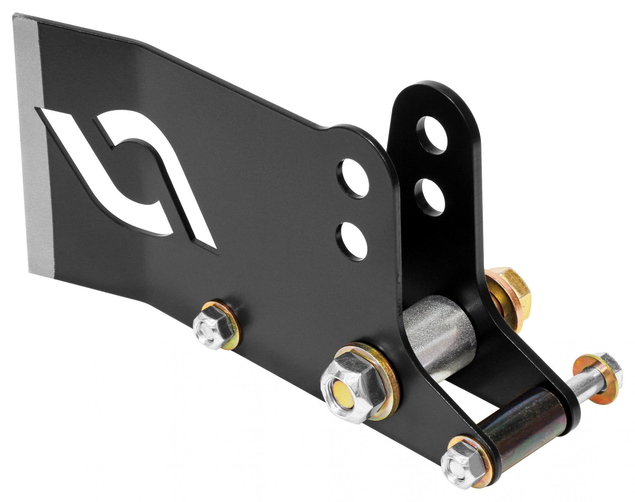 RockJock 4x4 Trac Bar Relocation Kit 07-18 Wrangler JK Front Diff Housing Includes Inner/Outer Brackets Hardware Some Welding Required - CE-9807FTBK