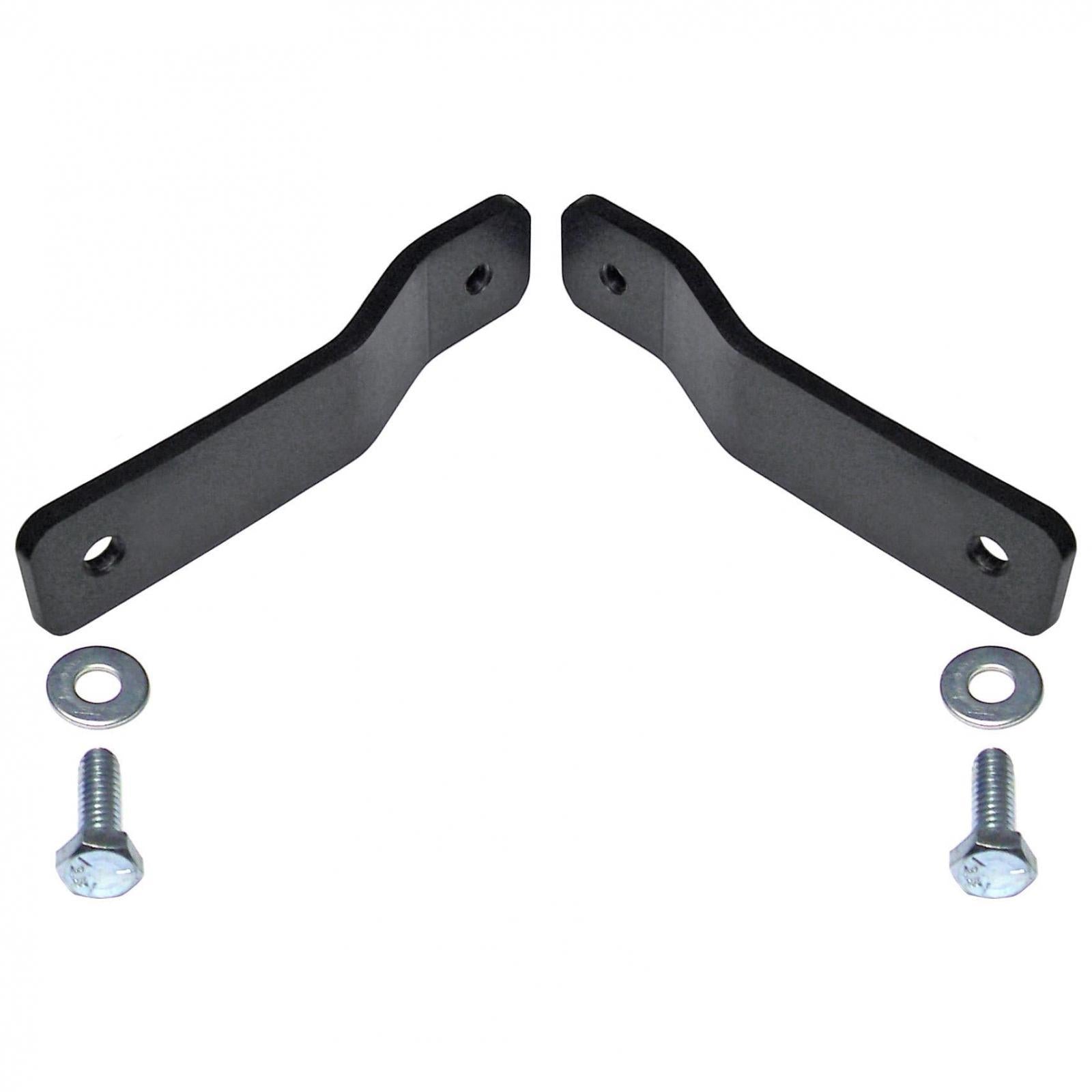 RockJock 4x4 Brake Line Relocation Bracket Kit 07-18 Wrangler JK Rear - CE-9807RBLBK