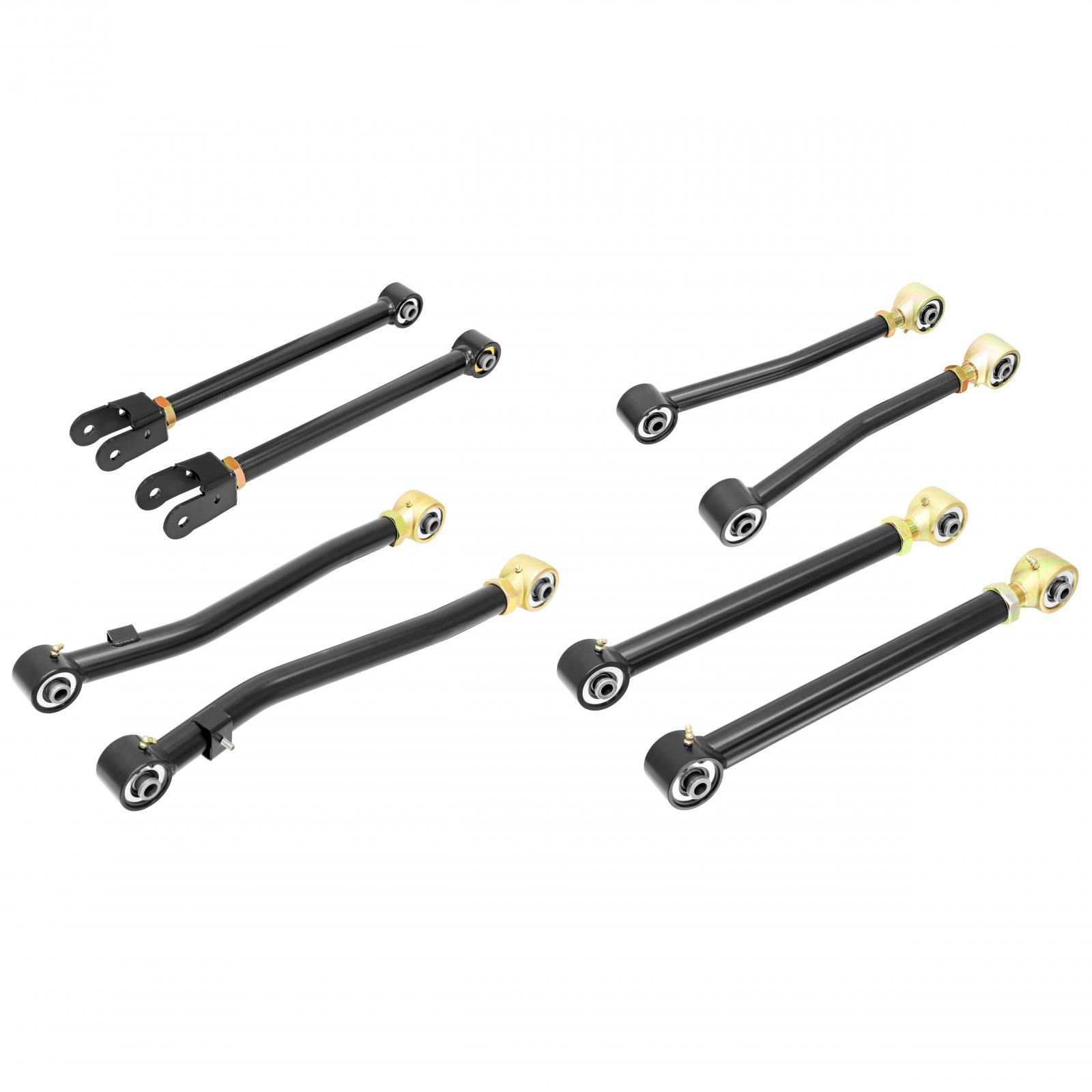 RockJock 4x4 Johnny Joint Control Arm Set 18-Up Wrangler JL Complete Set Of 8 - CE-9818CA