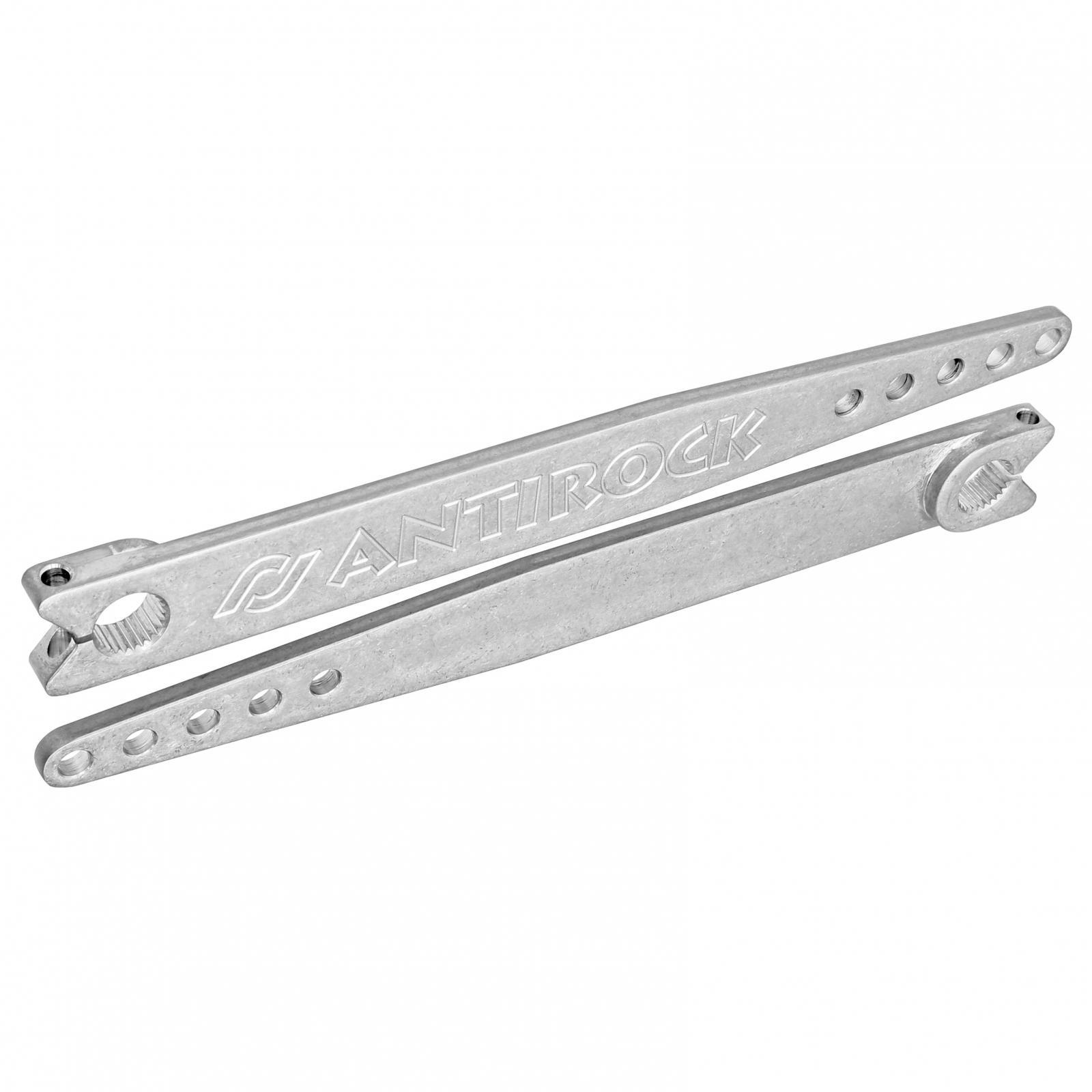 RockJock 4x4 Antirock Aluminum Sway Bar Arms 18 Inch Long Machined for TJ Front Pair - CE-9904-18M