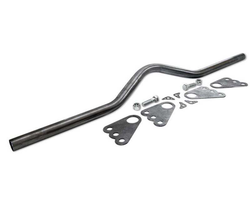 Moroso Ladder Bar Crossmember, Universal 54" Wide Bar, Incl 3/16 in Stamped Steel Brackets with 360 Degrees thru Mounting Holes for Increased Strength and Mounting Hardware, Welding Required - C2019