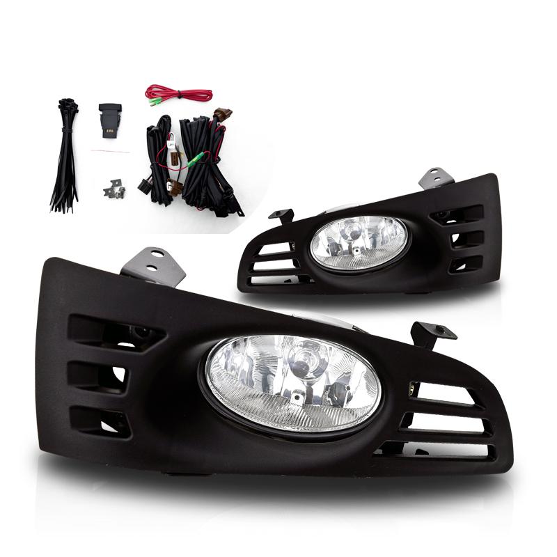 Winjet Fog Lights-Clear (2003-2005 Accord) - CFWJ-0037-C
