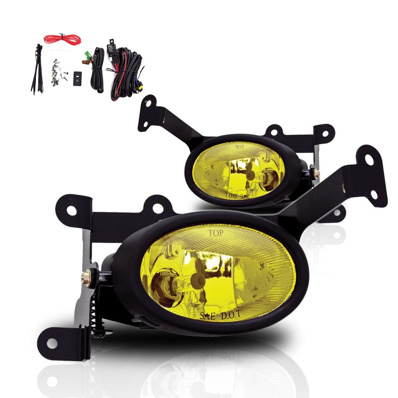 Winjet Fog Lights-Amber Yellow (2006-2008 Civic) - CFWJ-0058-Y