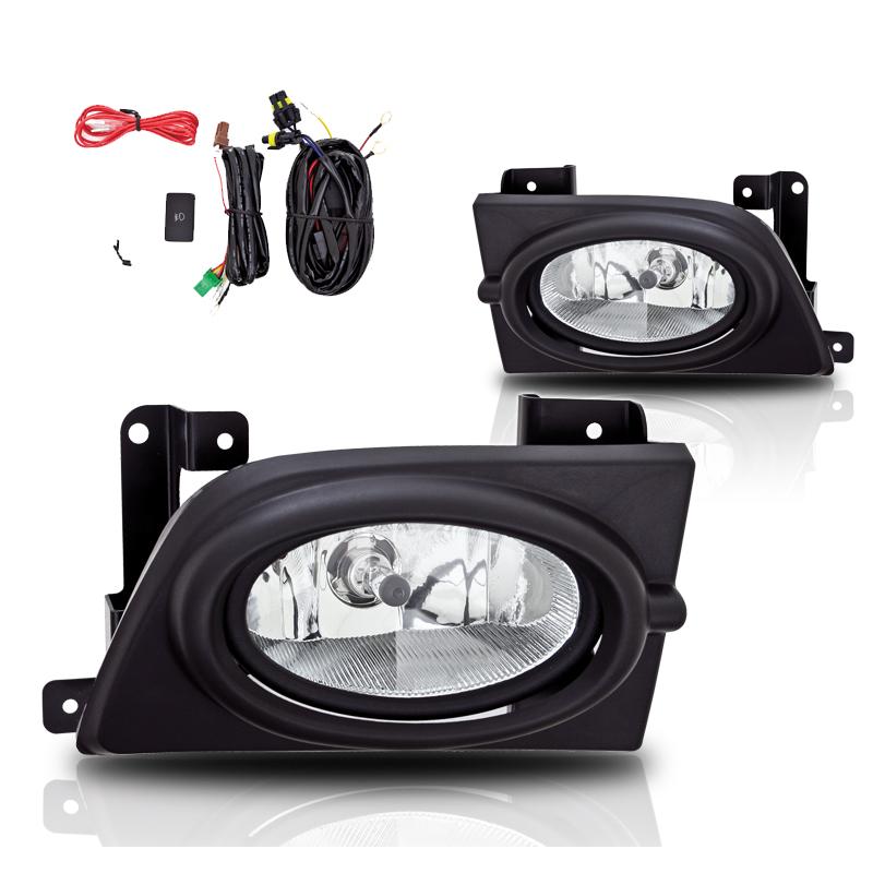 Winjet Fog Lights-Clear (2006-2008 Civic) - CFWJ-0059-C