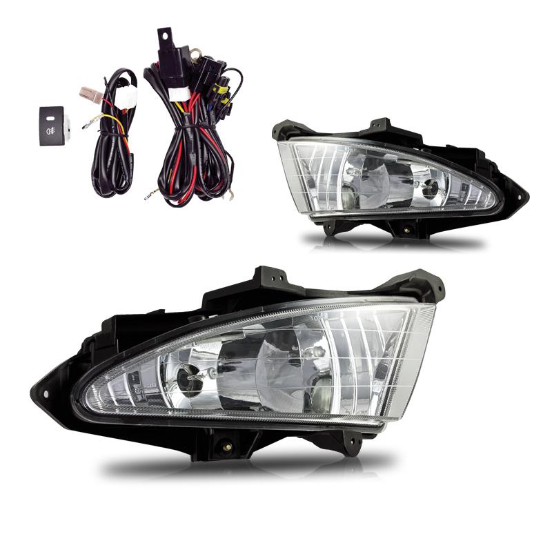Winjet Fog Lights-Clear (2007-2010 Elantra) - CFWJ-0071-C