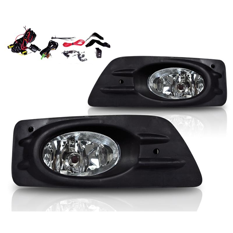 Winjet Fog Lights-Clear (2006-2007 Accord) - CFWJ-0085-C